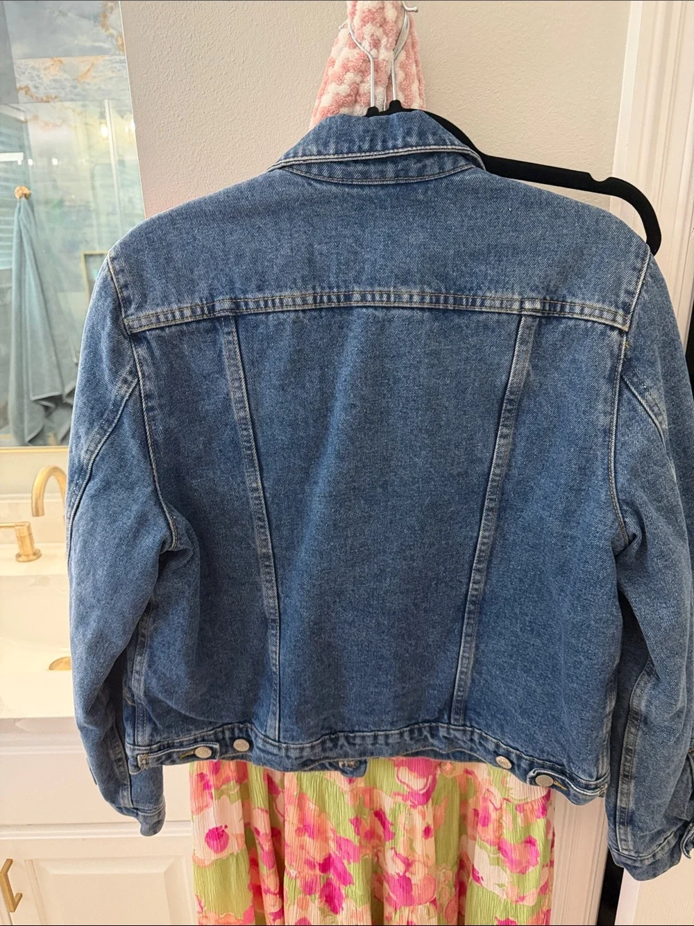 Polo by Ralph Lauren Blue Denim Jacket with Red Lining